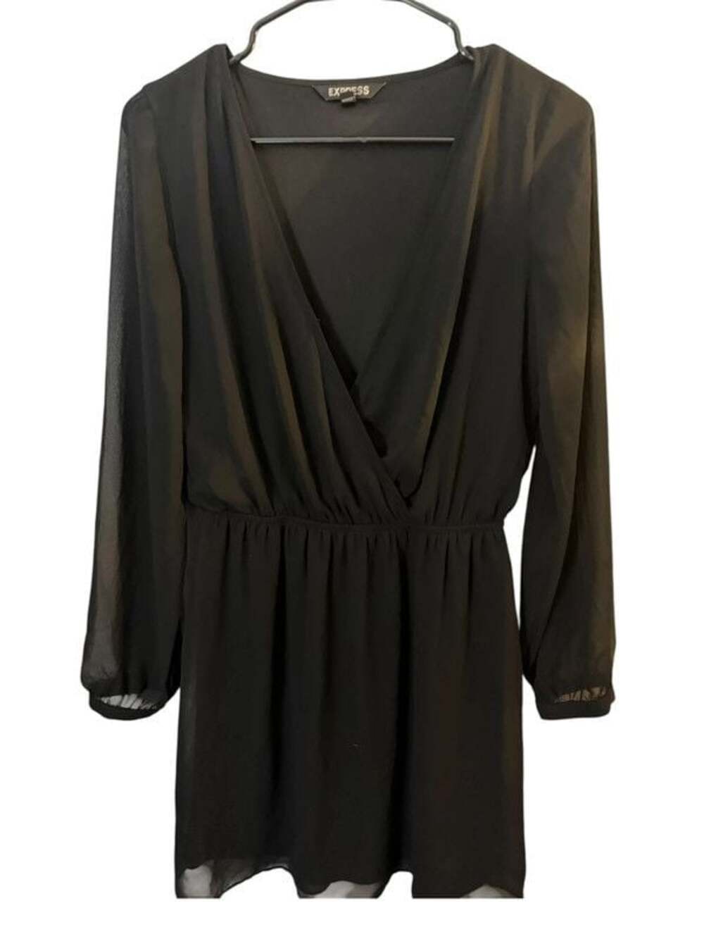 Express Black V-Neck Cocktail Dress Women’s Small